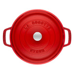 Staub ® - Cherry Cast Iron 4 Quart 24 CM Round Cocotte 40509-835-0