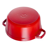 Staub ® - Cherry Cast Iron 4 Quart 24 CM Round Cocotte 40509-835-0