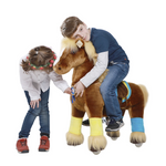 PonyCycle® Brown with Long Mane Ride on Horse Toy Model K For Age 4-9