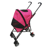 Amoroso® - 4 Wheel Foldable Umbrella Pink Dog Stroller