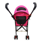 Amoroso® - 4 Wheel Foldable Umbrella Pink Dog Stroller