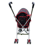 Amoroso® - Travel Lite Pet Umbrella Black-Red Dog Stroller