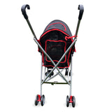 Amoroso® - Travel Lite Pet Umbrella Black-Red Dog Stroller