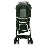 Amoroso® - 4 Wheel Deluxe Black Medium Dog Stroller