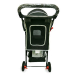 Amoroso® - 4 Wheel Deluxe Black Medium Dog Stroller