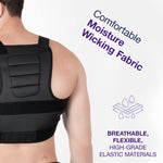 Post Open Heart Thoracic Surgery Rib & Chest Support Brace with 2 Two Soft Pads