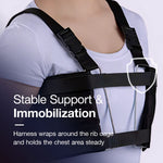 Post Open Heart Thoracic Surgery Rib & Chest Support Brace w/ 2 Wire Frame Grips