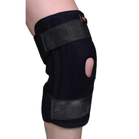 Standard Knee Support, Ligament Supported w/ Patella Ring and Side Steel Springs