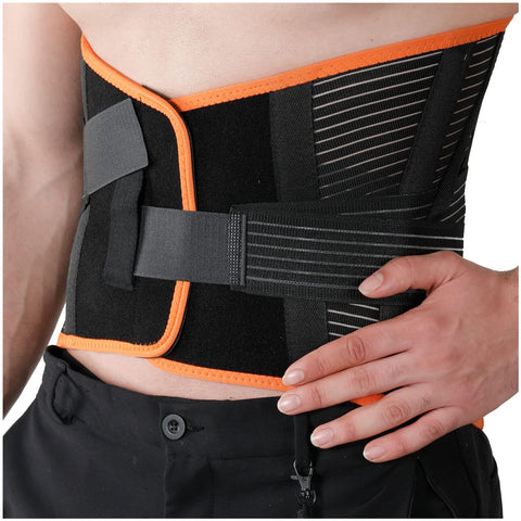 Universal Adjustable Breathable Lumbar Back Brace for Spine Alignment & Posture