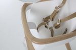 Micuna® White/Natural OVO Max Luxe High Chair with Pu Leather Belts