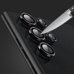 Fabzi Tempered Glass Camera Lens Protectors Rings for Samsung Galaxy S23 Ultra