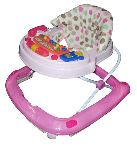 Amoroso® - Pink Adjustable Lightweight Girl Musical Baby Walker