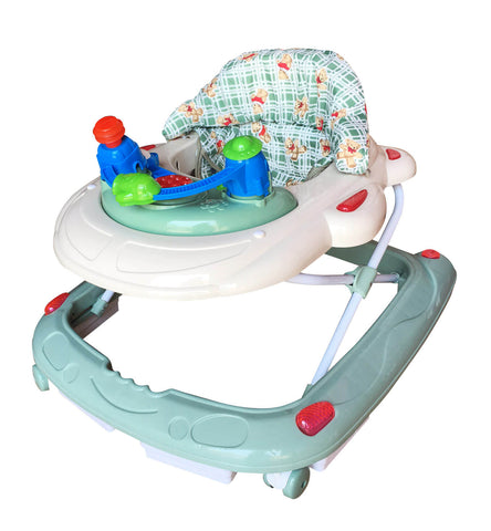 Amoroso® - Adjustable Height Musical Green Baby Walker