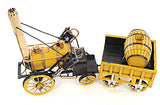 Old Modern Handicrafts® - 1829 Yellow Stephenson Rocket Steam Locomotive