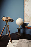 Old Modern Handicrafts® - Bone Globe With Alluminum Base