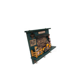 Old Modern Handicrafts® - Vintage Harley Motorcycle Shadow Box on Wood Frame