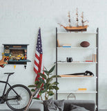 Old Modern Handicrafts® - Vintage Harley Motorcycle Shadow Box on Wood Frame