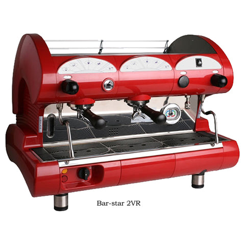 La Pavoni Bar-star 2V-R 2 Group volumetric, Red