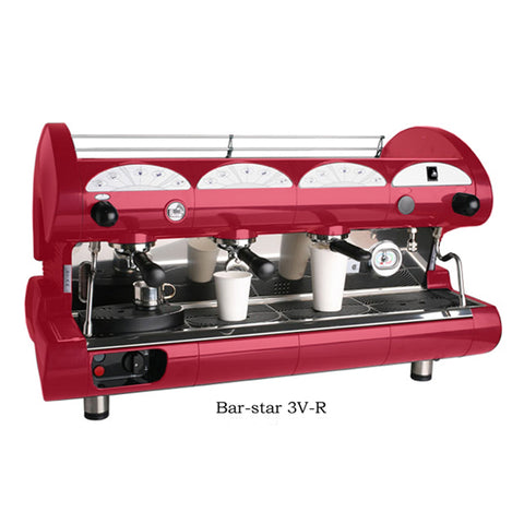 La Pavoni BAR-star 3V-R 3 Group volumetric, Red