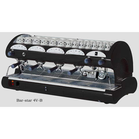 LA Pavoni BAR-star 4V-B 4 Group volumetric, Black