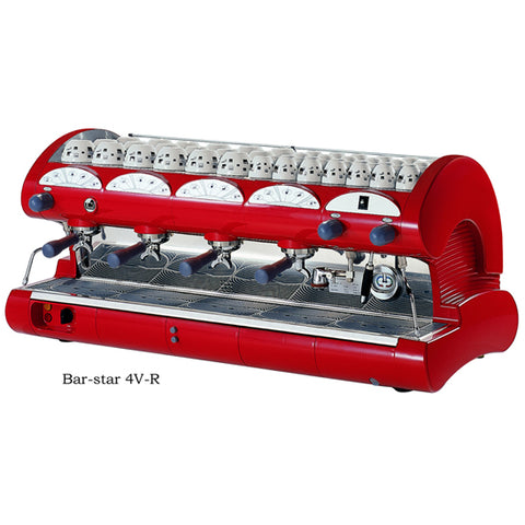 La Pavoni BAR-star 4V-R 4 Group volumetric, Red