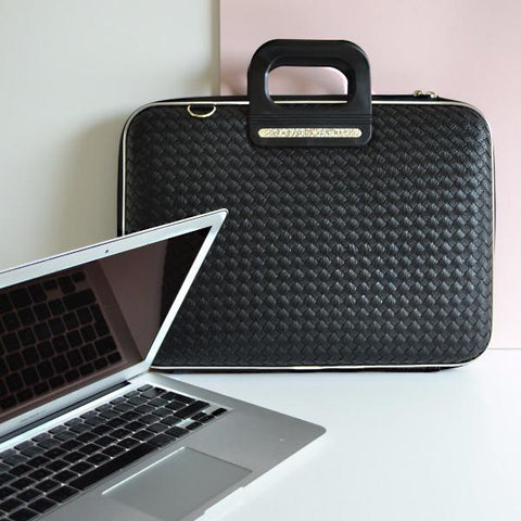 Bombata® Murano Weaved Briefcase for 17 inch Laptop by Fabio Guidoni