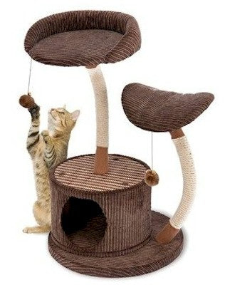 Essential Pet® - Two Level Lounge Activity Center with Retreat Hide Away