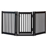 Dynamic Accents® - Highlander Series Solid Wood Pet Gate - 3 Panel Walk Through