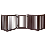 Dynamic Accents® - Highlander Series Solid Wood Pet Gate - 5 Panel Walk Through