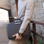 Bombata® Murano Weaved Briefcase for 15.6 inch Laptop by Fabio Guidoni