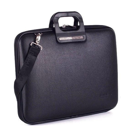 Bombata® All Black Briefcase for 17 inch Laptop Taormina by Fabio Guidoni