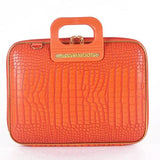 Bombata® Gold Cocco Briefcase for 13 inch Laptop Arezzo by Fabio Guidoni