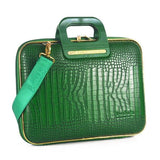 Bombata® Gold Cocco Briefcase for 13 inch Laptop Arezzo by Fabio Guidoni