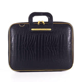 Bombata® Gold Cocco Briefcase for 13 inch Laptop Arezzo by Fabio Guidoni