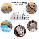 Cupping Therapy Vacuum Joint Cupping Hijama Cups 25 Cups Set Size B4