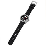 Hawaiian Lifeguard Association 42MM Dive Watch - SS Case, Black Dial & Strap