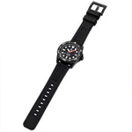 Hawaiian Lifeguard Association 42MM Dive Watch - Black Case, Dial & Strap