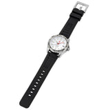 Hawaiian Lifeguard Association 42MM Dive Watch - SS Case White Dial Black Strap