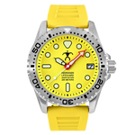 Hawaiian Lifeguard Association 42MM Dive Watch - SS Case, Yellow Dial & Strap