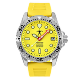 Hawaiian Lifeguard Association 42MM Dive Watch - SS Case, Yellow Dial & Strap