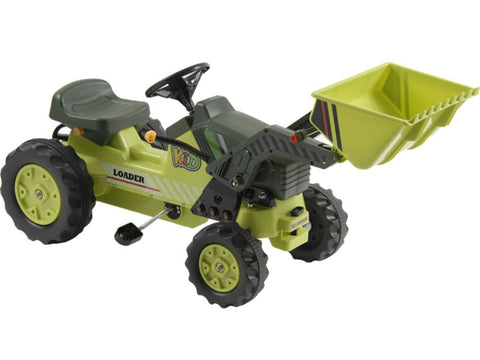 MotoTec USA® - Kalee Kids Pedal Tractor with Loader Green