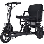 MotoTec USA® - Black Folding Mobility Electric Trike 48v 700w Dual Motor Lithium