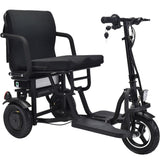 MotoTec USA® - Black Folding Mobility Electric Trike 48v 700w Dual Motor Lithium