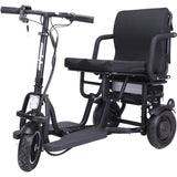 MotoTec USA® - Black Folding Mobility Electric Trike 48v 700w Dual Motor Lithium