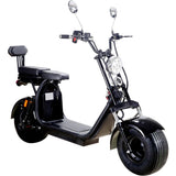 MotoTec USA® - Black Knockout 60v 2000w Lithium Electric Scooter