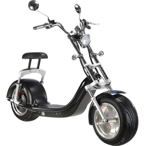 MotoTec USA® - Black Knockout 60v 2500w Lithium Electric Scooter