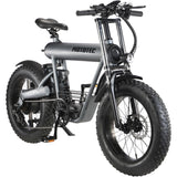 MotoTec USA® - Grey Roadster 48v 500w Lithium Electric Bicycle