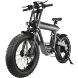 MotoTec USA® - Grey Roadster 48v 500w Lithium Electric Bicycle