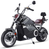 MotoTec USA® - Gray Typhoon 72v 30ah 3000w Lithium Electric Scooter