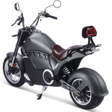 MotoTec USA® - Gray Typhoon 72v 30ah 3000w Lithium Electric Scooter